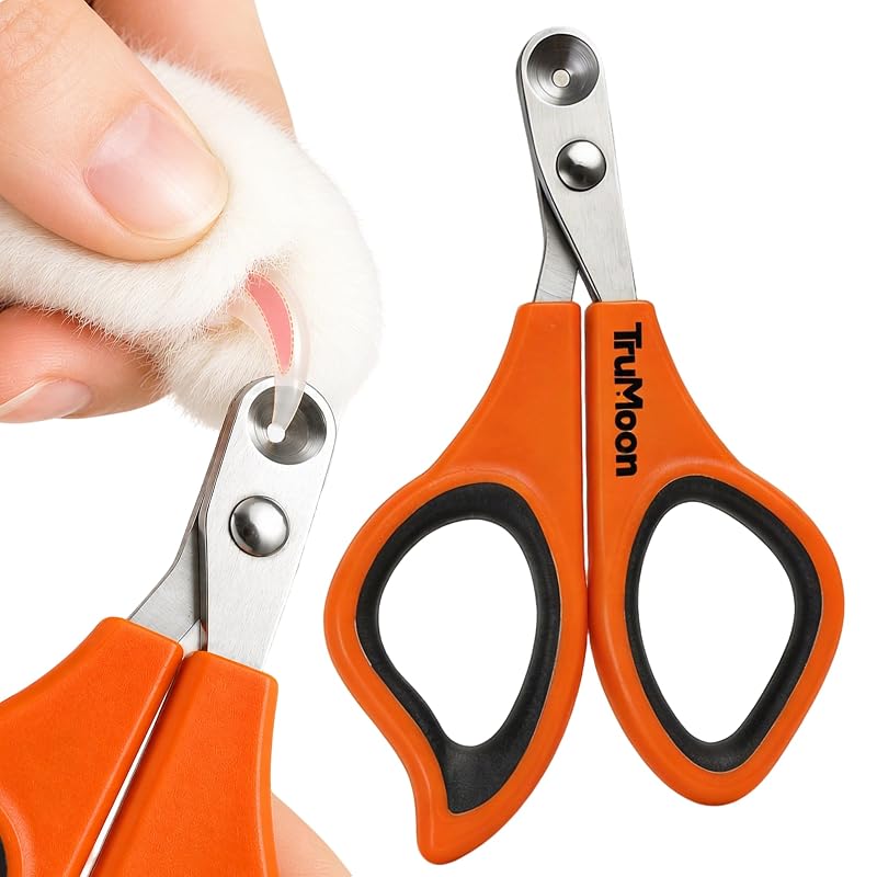 Cortador de Unhas para Gatos Trumoon em Aço Inoxidável com Guia Circular de Segurança 1 unidade