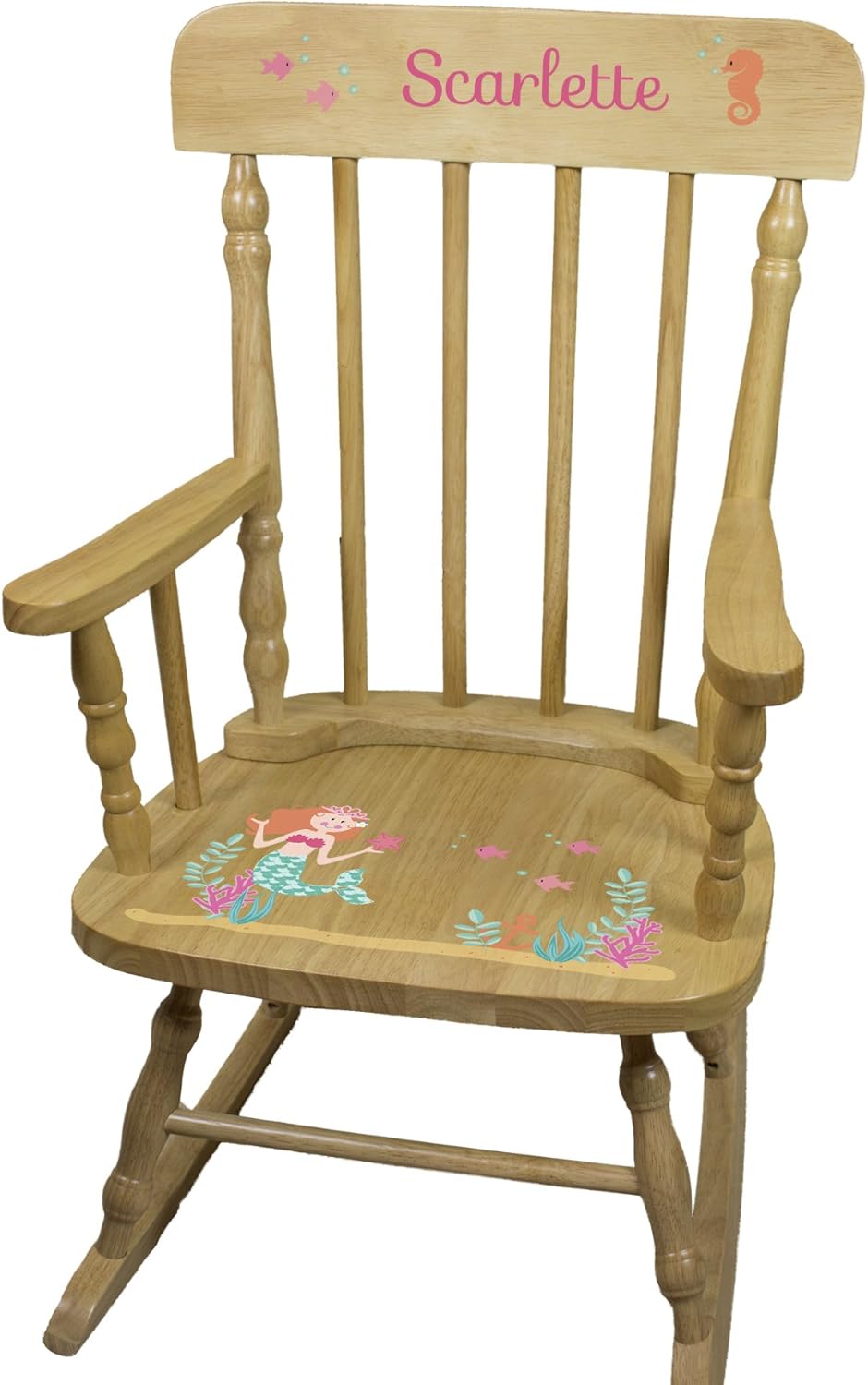 Amazoncom Personalized Childs Wood Mermaid Rocking Chair Home Kitchen Amazoncom Personalized Childs Wood Mermaid Rocking Chair Home Kitchen