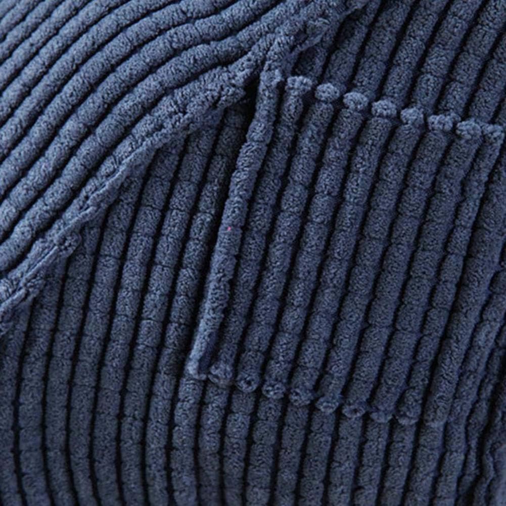 EZOPII Headboard Pillow Wedge Reading Pillow Corduroy Backrest Reading Rest Pillow Bed Soft Reading Pillow Triangle Back Cushion Pillow Sofa Bed Office Chair Rest Back Support Pillow (L, Blue)