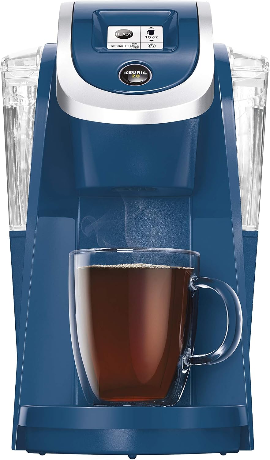 Keurig K200 Coffee Maker, Single Serve K-Cup Pod Coffee Brewer, With Strength Control, Denim (Renewed)