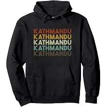 Retro Kathmandu Nepal Pullover Hoodie
