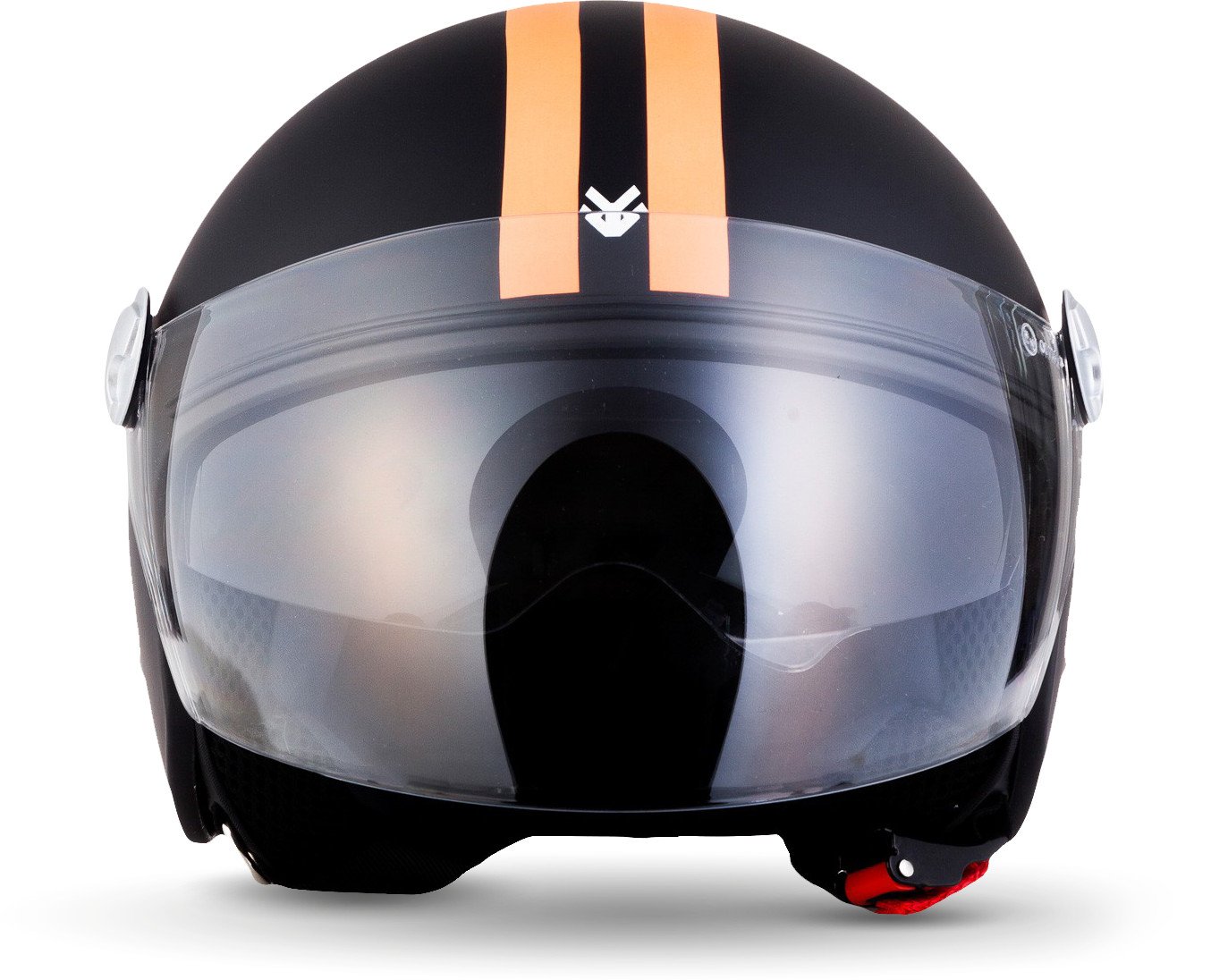 ARMOR HELMETS® AV-63 „Fun Matt Black“ · Jet-Helm · Motorrad-Helm Roller-Helm Scooter-Helm Moped Mofa-Helm Chopper Retro · ECE 22.05 Sonnenvisier Schnellverschluss Tasche XS–XXL (53-64cm)