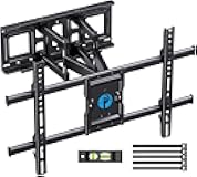 Full Motion TV Wall Mount for Most 37-75 Inch TVs up to 132lbs, Wall Mount TV Bracket Articulating Swivel Tilt Extension Leveling Max VESA 600x400mm Fits 12/16