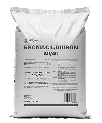 ALLIGARE Bromacil 40/40 Weed Killer Concentrate for Annual & Perennial Weeds - Pre-Emergent Herbicide for Citrus, Railroads & Industrial Areas - 360 Days Residual, Compare to Krovar - Granular, 6 lb