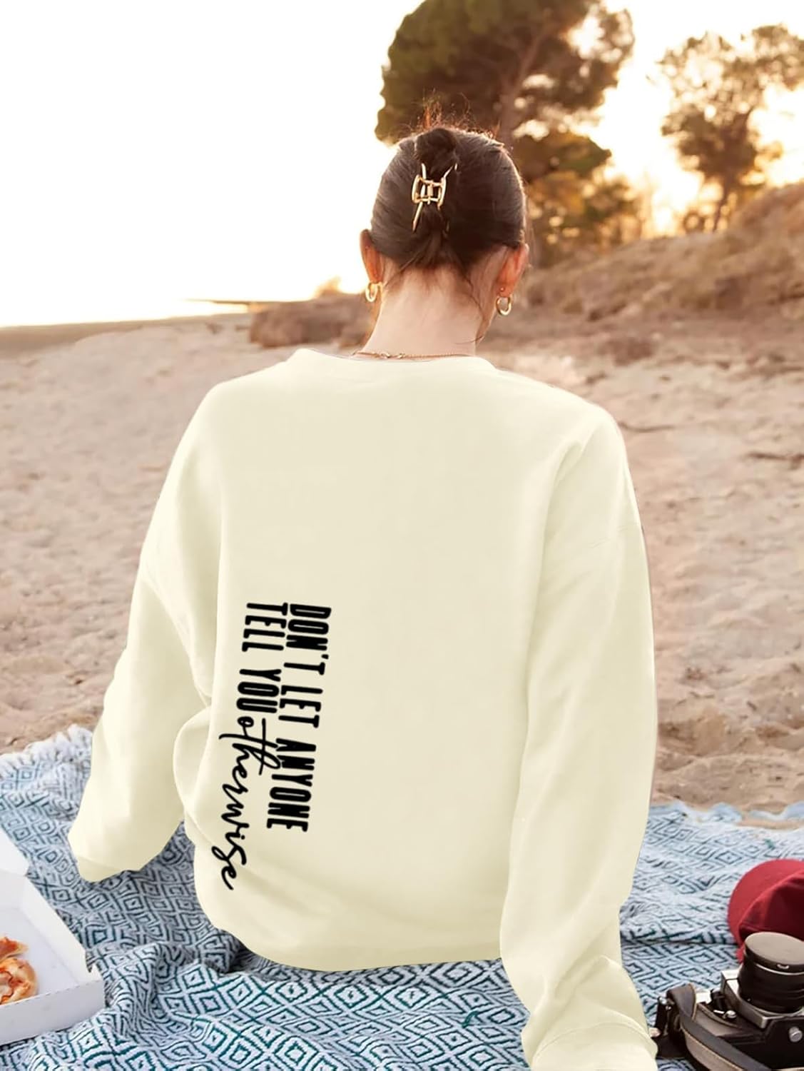 You Are Enough Sweatshirt Mental Health Inspirational Words of Affirmation Hoodie Positive Graphic Long Sleeve Shirt - Image 6