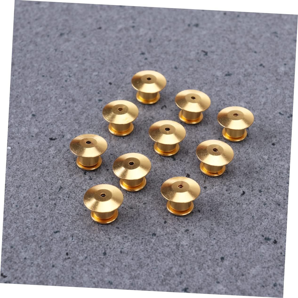 10pcs Metal Locking Pin Backs for Jewelry Making Displaying Books Hats Bags
