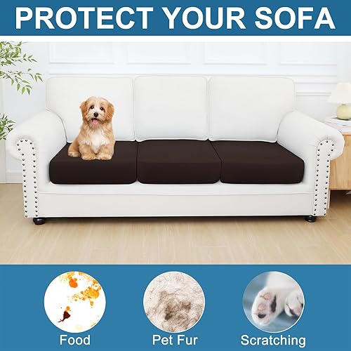 Miniatura 380 de Smiry Fundas de cojín de sofá con estampado, fundas de sofá elásticas y suaves para sofá, funda de sofá antideslizante lavable protector de muebles