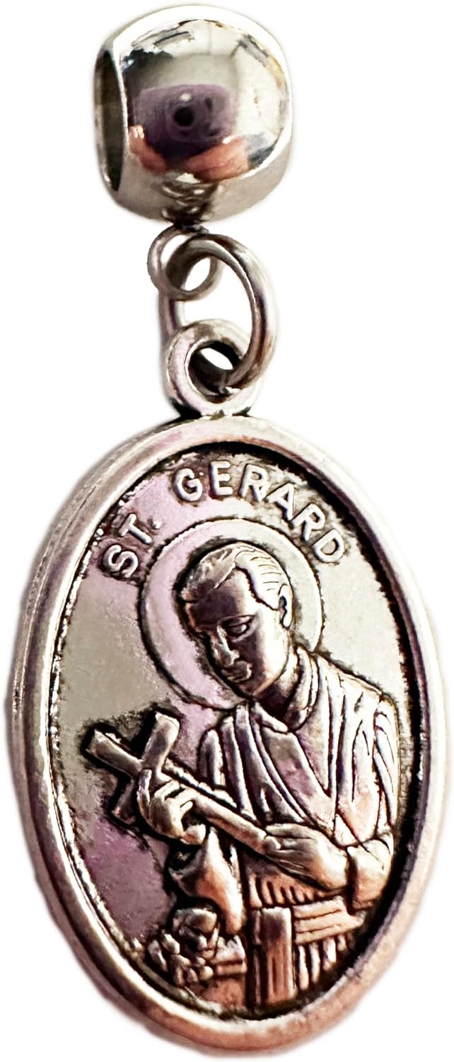 ウィーン金貨ハーモニー 1オンス ペンダントトップ | 高品質 金・プラチナ デイブ・ザ・バニー St Gerard 聖 豊穣の聖人 - ステンレススチールコネクター宗教ジュエリー 金属合金チャーム付き - 妊