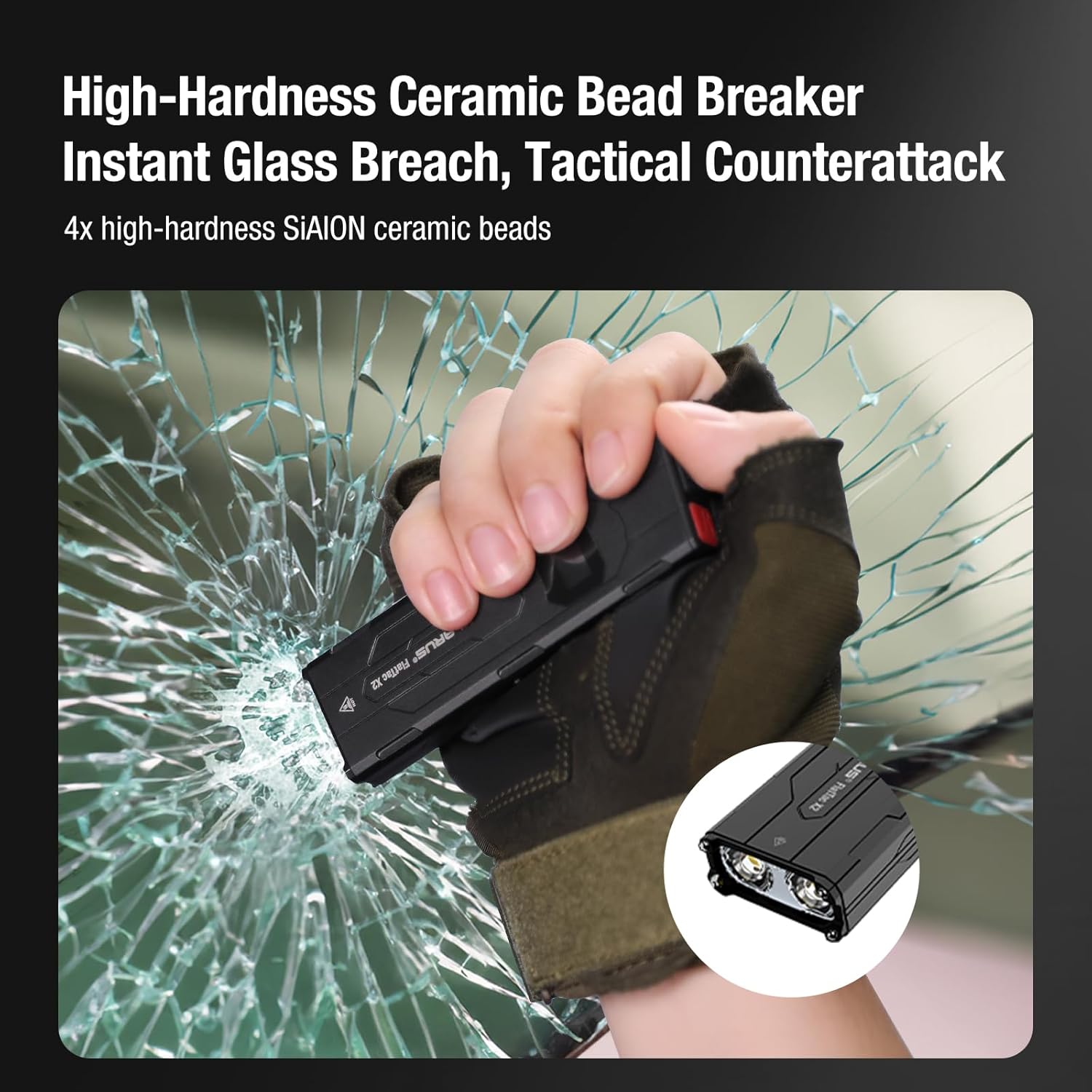 klarus X2 Ultra-Thin Palm-Sized EDC Tactical Flashlight, 3000 Lumens Compact & Mighty Pocket Light, USB-C Rechargeable, Dual Switch, OLED, IPX6 for Outdoor/Duty/Emergency