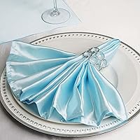 Vista 9 de Efavormart - Paquete de 5 servilletas de satén sin costuras, resistentes a las arrugas, 20 x 20 pulgadas