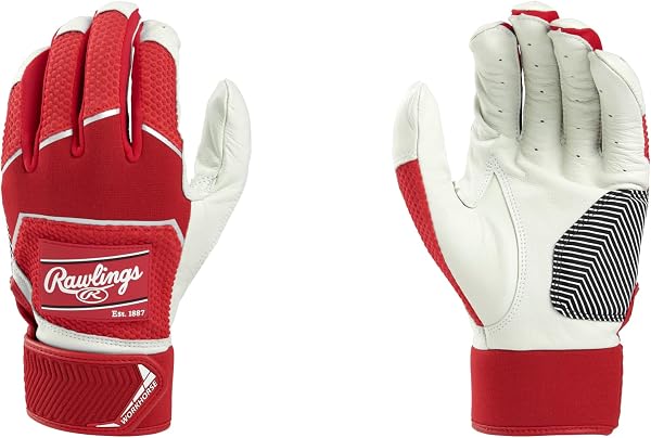 Rawlings Adult Workhorse Batting Glove X-Large Scarlet
