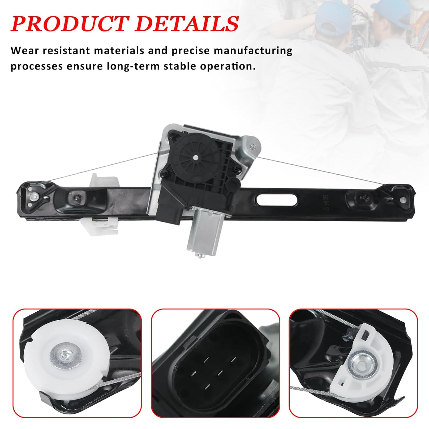 51357140590+67626927026 Power Window Regulator with Motor Rear Right Passenger Side for BMW 3 Series E90 E91 323i 325i 325xi 328i 328xi 330i 335i M3 2006-2012