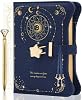 Keyed Notebook, Diary, B6, Stylish, Kids, Cute, Elementary School Kids, Memo, Girls, Present, Horizontal Ruled, PU Leather, Birthdays, Stationery Zodiac, Midnight Blue