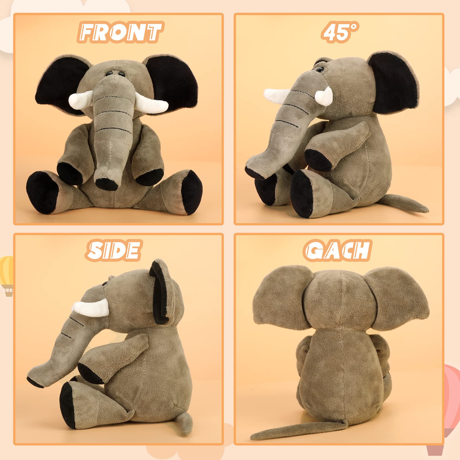 Amazon.co.jp: LAFTO ぬいぐるみ ゾウ ぬいぐるみ ソフト