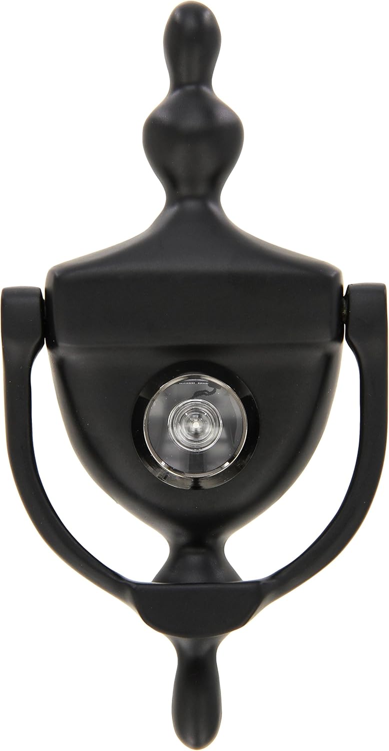 Deltana DKV630CR003 Door Knocker with Viewer 1-3/4-Inch Max Door Thickness