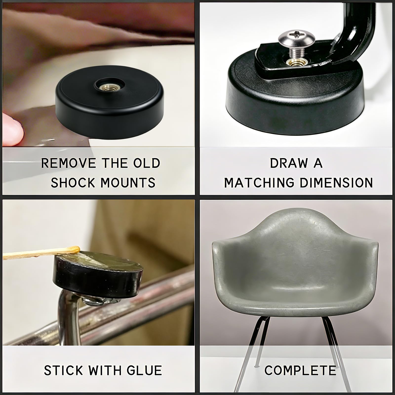 Amazon.com : Shock Mount Compatible with Eames Herman Miller Shell