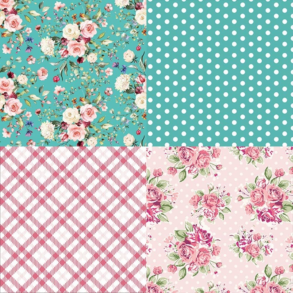 Scrapbook Paper Pack 6x6,Spring Scrapbook ,Vintage Scrapbooking Supplies,12 Designs Retro Floral Pattern Paper 24 Sheet Decorative Paper for Card Making Scrapbook Decoration,Photo Album Decor : Arts, Crafts & Sewing