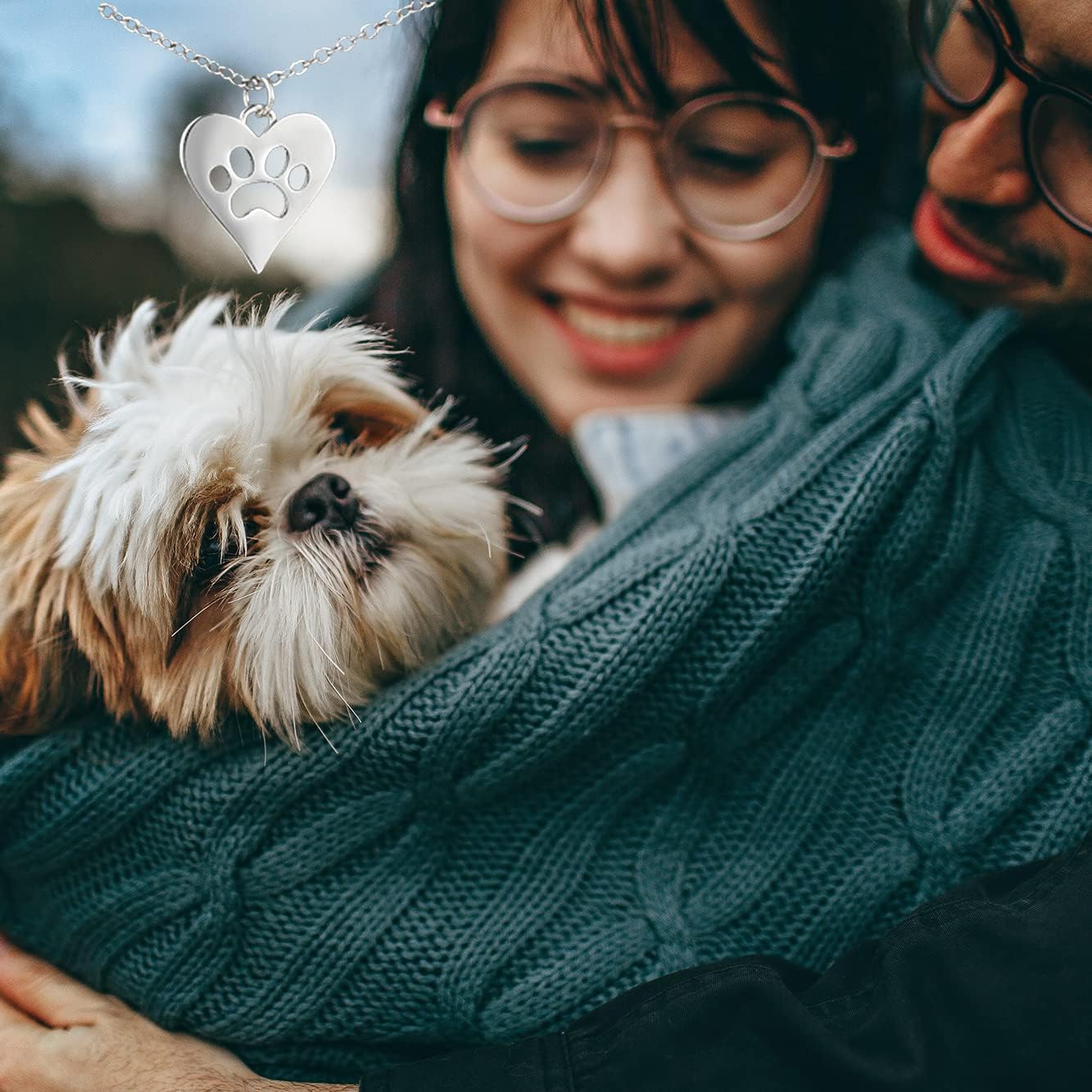 Dog Mom Gifts for Women, 925 Sterling Silver Paw Necklace, Heart Pendant, Mother’s Day Gift for Mom, Dog Lovers Necklace - Image 5