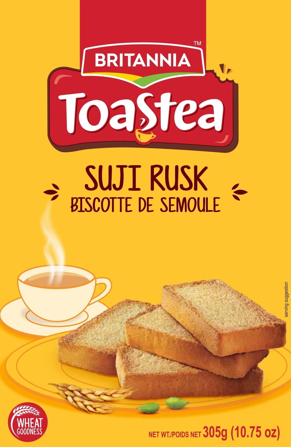 Buy BRITANNIA Toastea Suji Rusk Crispy Tea Time Snack 10.75 oz (305g ...