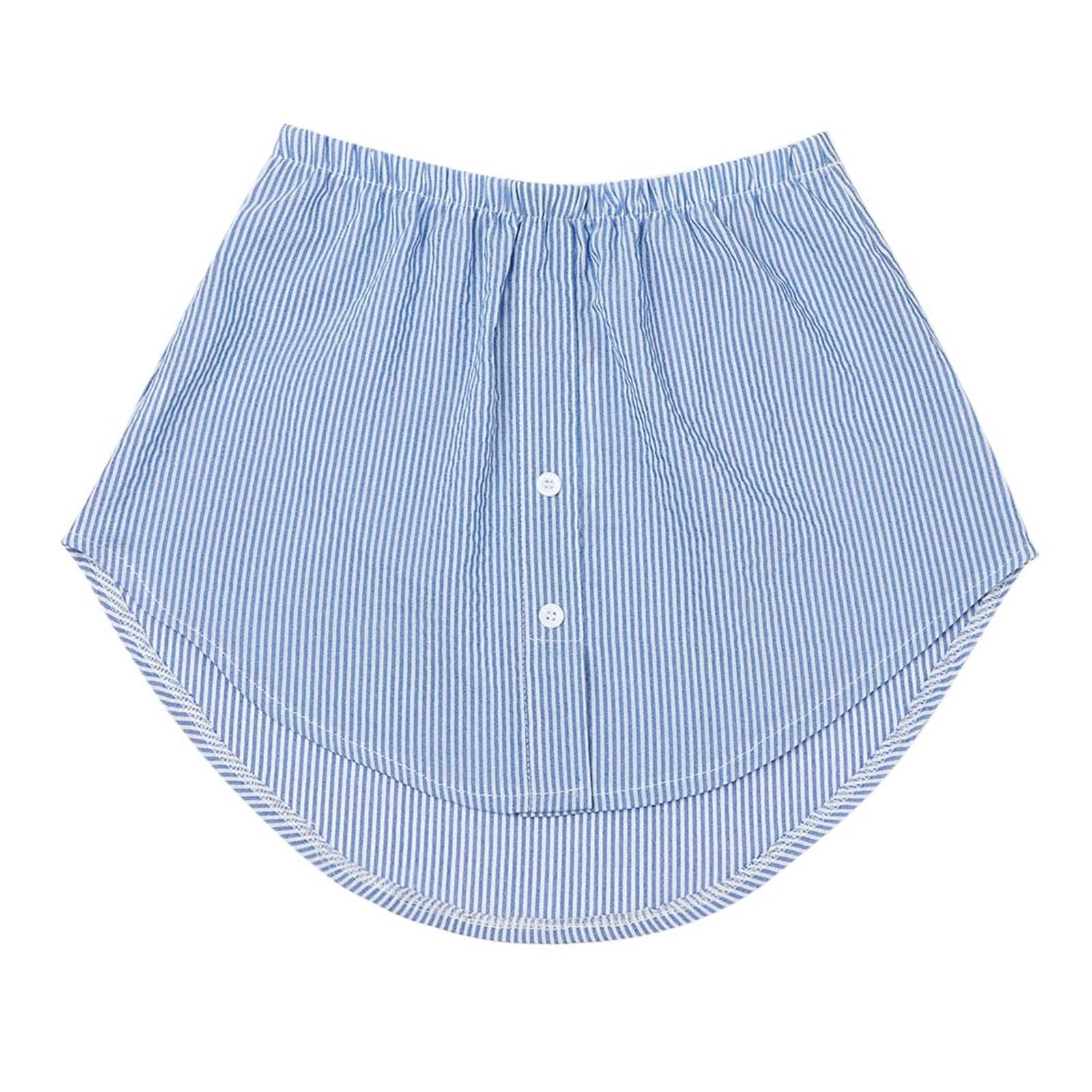 Boolavard Women's Mini Shirt Adjustable Tail Skirts Blouse - Foto 7