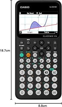 Casio fx-CG100 ClassWiz Colorgraph Calculator with 3D Graph & Python | Large High-Resolution Display, Basic & Advanced Features | Great for Testing, STEM, Programming, and Advanced Professionals