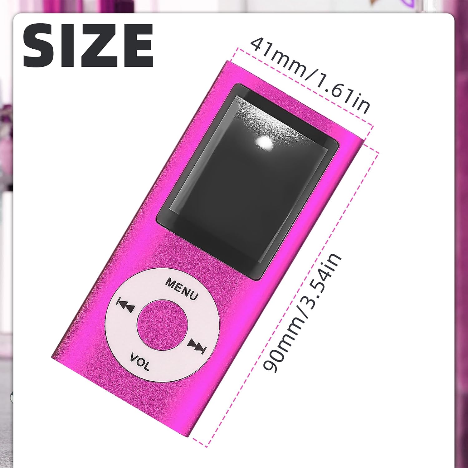 MP3 Player, 1.8" LCD Portable MP3 Digital Music Player with Earphone