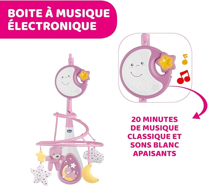 chicco next2 dreams cot mobile