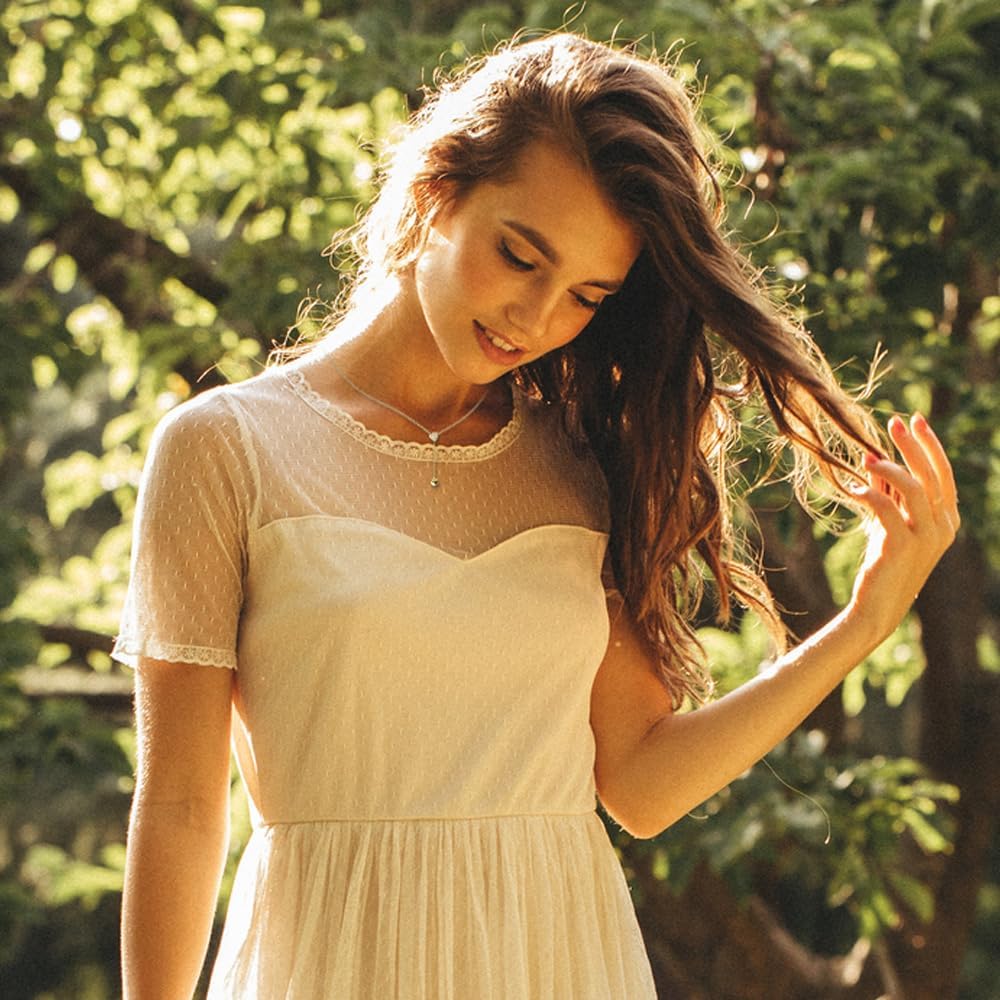 MUSTHAVE 18K Gold Plated Y-Shaped Cubic Double Drop Heart Necklace, Women Necklace, Birthday, Anniversary, Love, Fiancee (Yellow Gold) - Image 6