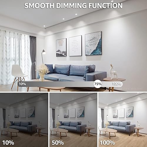 Miniatura 4 de TORCHSTAR Paquete de 12 bombillas LED MR16 regulables, aluminio GU5.3 7W equivalente a 50 W, luz diurna de 5000 K, focos de iluminación de riel