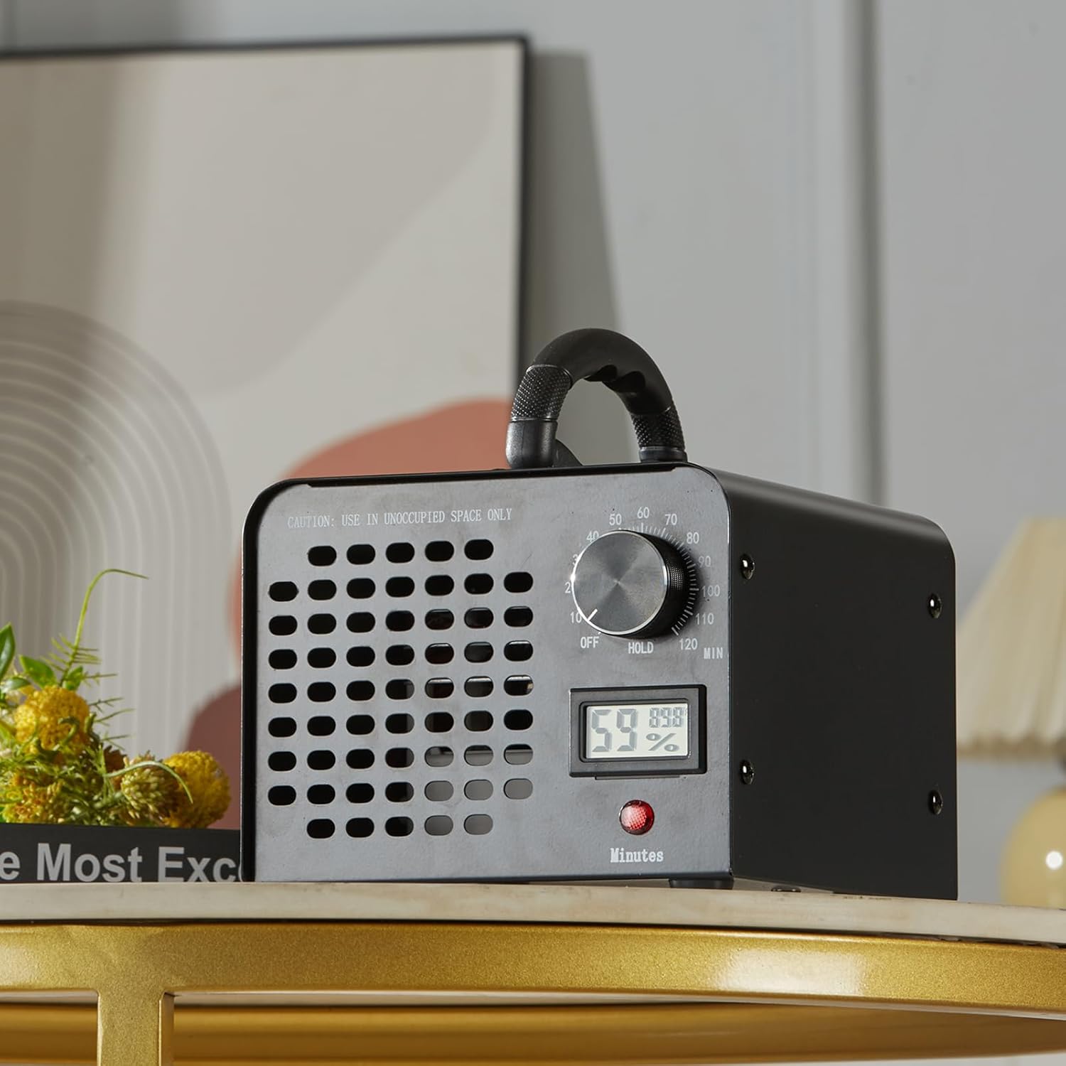 VEVOR Ozone Generator, 24000mg/h Ozone Machine, High Capacity Commercial/Industrial Ozone Generator Machine with 0-120 min Time Setting for Rooms, Cars