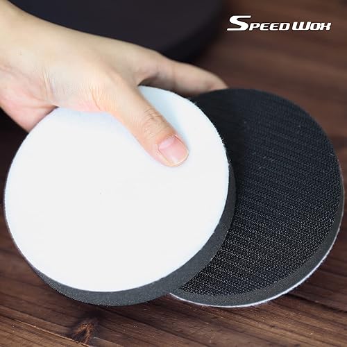 Miniatura 52 de SPEEDWOX Almohadilla de esponja suave de 2 pulgadas con gancho y bucle, paquete de 5 almohadillas de espuma suave, esponja de lijado, almohadilla