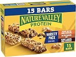 Nature Valley Peanut Butter Dark Chocolate, Salted Caramel Nut, Almond & Protein Chewy Bars, 21.3 oz
