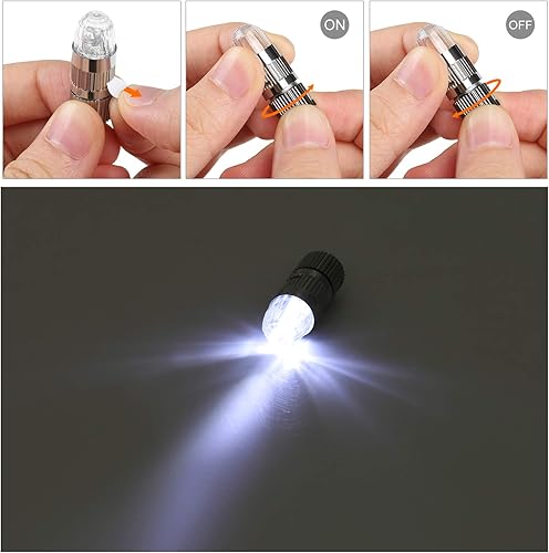 Miniatura 25 de 30 luces LED de fiesta con pilas, iluminación de temporada para globos, linternas de papel, impermeables, color blanco cálido