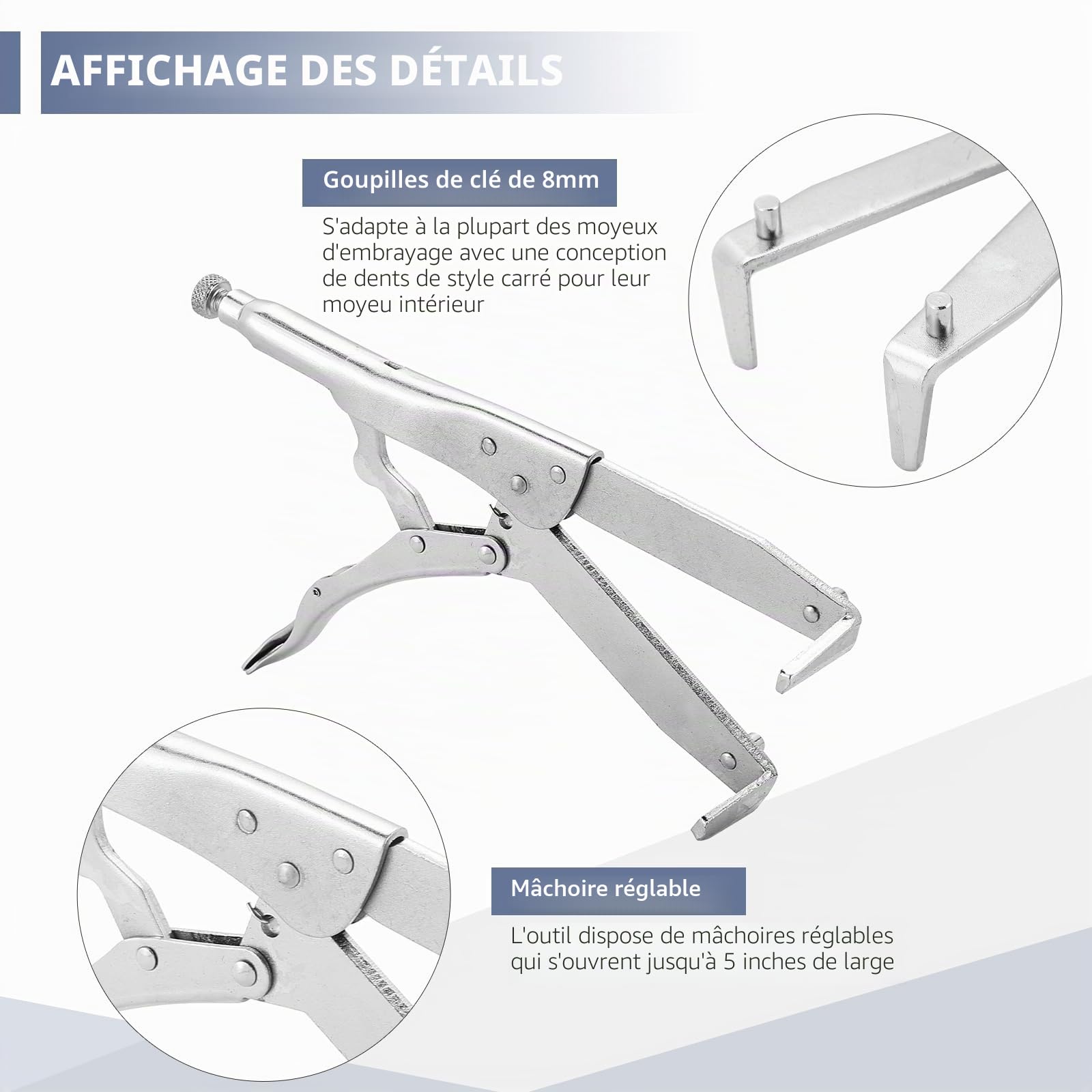 ATPEAM Pince de Retenue de Boîte d’Embrayage, Outil de Maintenance pour Moto, 300mm, Support de Panier d'Embrayage pour Réparation