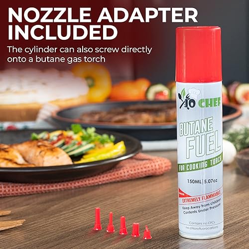 Miniatura 2 de Jo Chef Recambio de combustible de butano 51fl oz 507 onzas recipiente de combustible de butano más ligero repuesto de gas butano para antorcha de