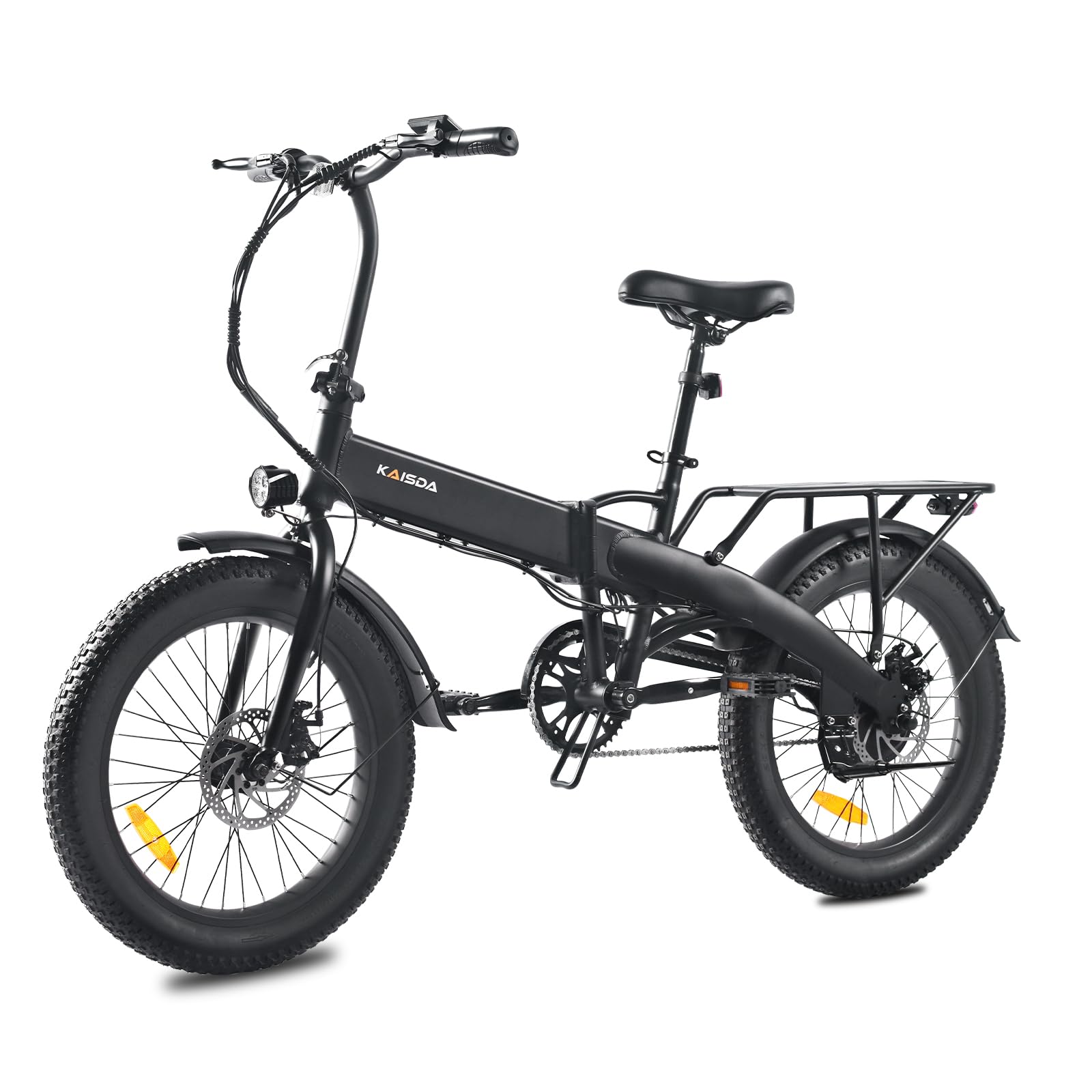 Bici Elettrica Pieghevole 20 Pollici Bicicletta Elettrica da 36V 10.4Ah, 20x3.0 Pneumatici Larghi fino a 60 km, Display LCD, Portapacchi posteriore, E-CityBike per Donne e Uomini Adulti