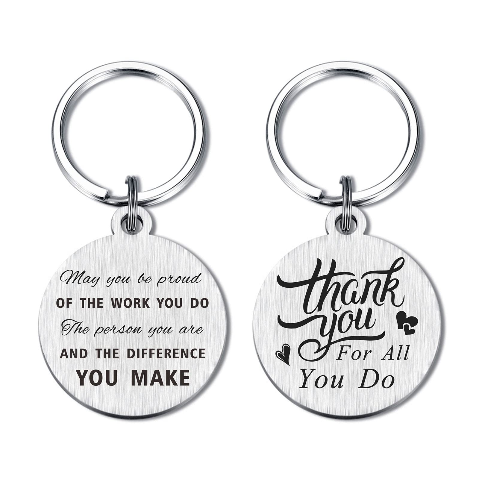 Yobent Appreciation Gifts for Men Women, Employee Staff Boss Thank You Keyring, Thank You for All You Do Keychain