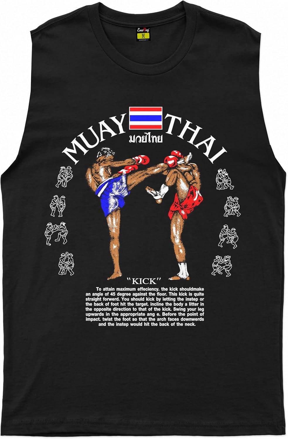 Muay Thai Sleeveless for Men Authentic Thai Boxing Training Clothes