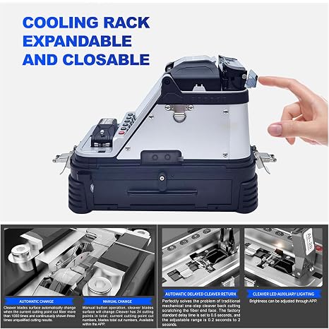 SM/MM Automatic Intelligent Optical Fiber Fusion Splicer & Fiber Cleaver Kit (AI-20)