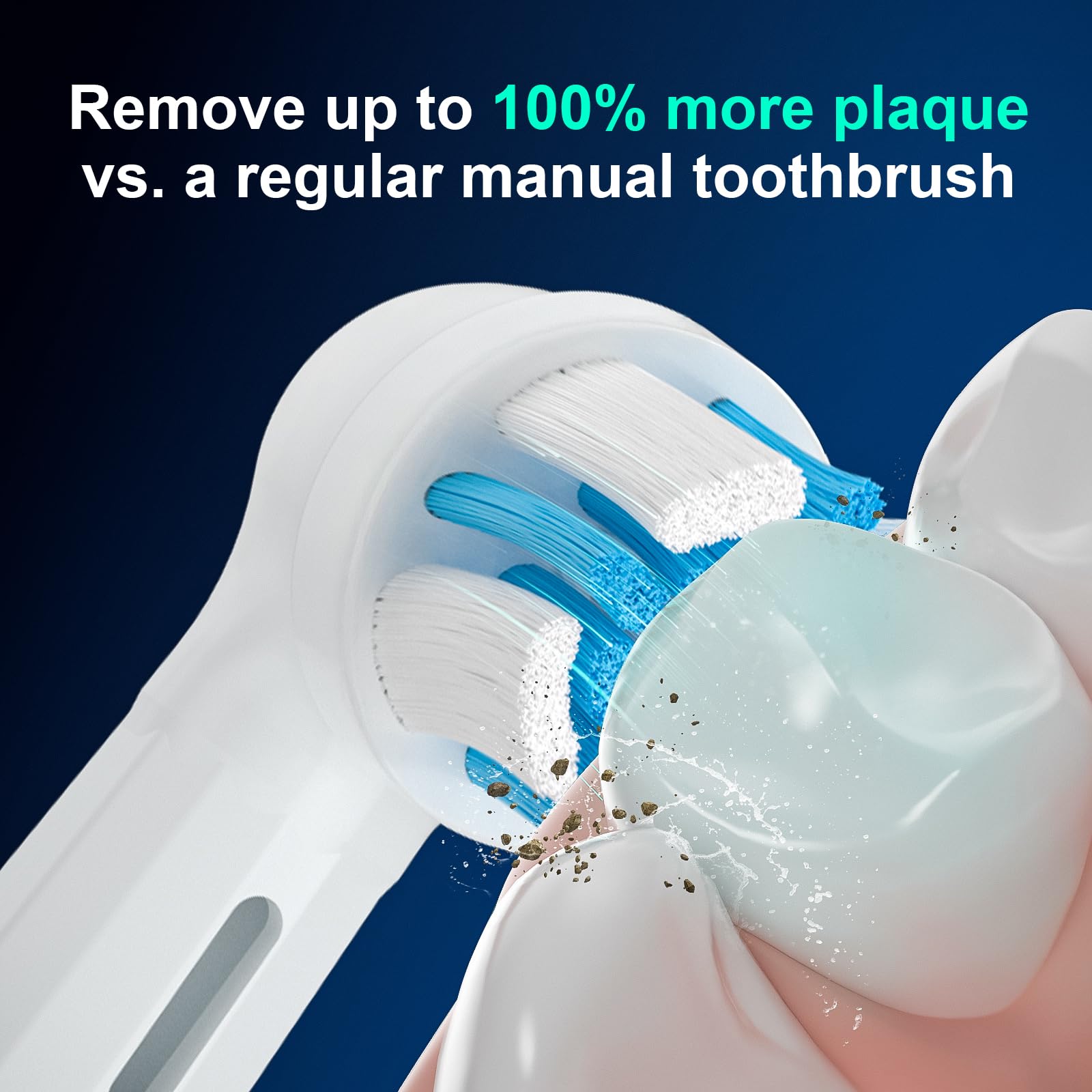 Paquete de 4 cabezales de cepillo de dientes ultrasuaves para la serie Oral-B iO (iO3/iO4/iO5/iO6/iO7/iO8/iO9/iO10) – Cuidado suave de las encías, cabezales de cepillo de repuesto