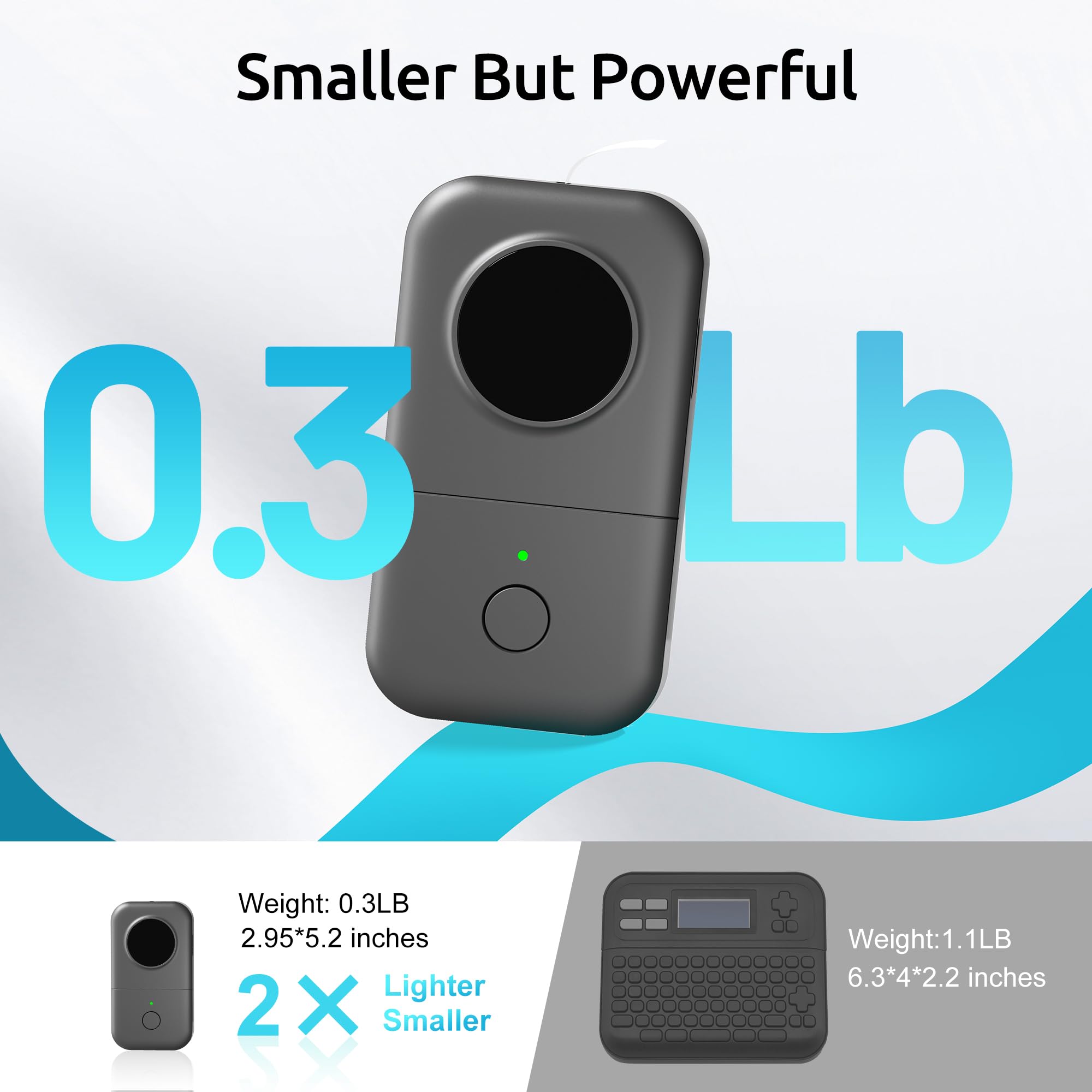 Phomemo D30 urządzenie do drukowania samoprzylepnych etykiet, Bluetooth, drukarka etykiet, minidrukarka etykiet z 3 rolkami, pudełko prezentowe, nadaje się do domu i biura - szara