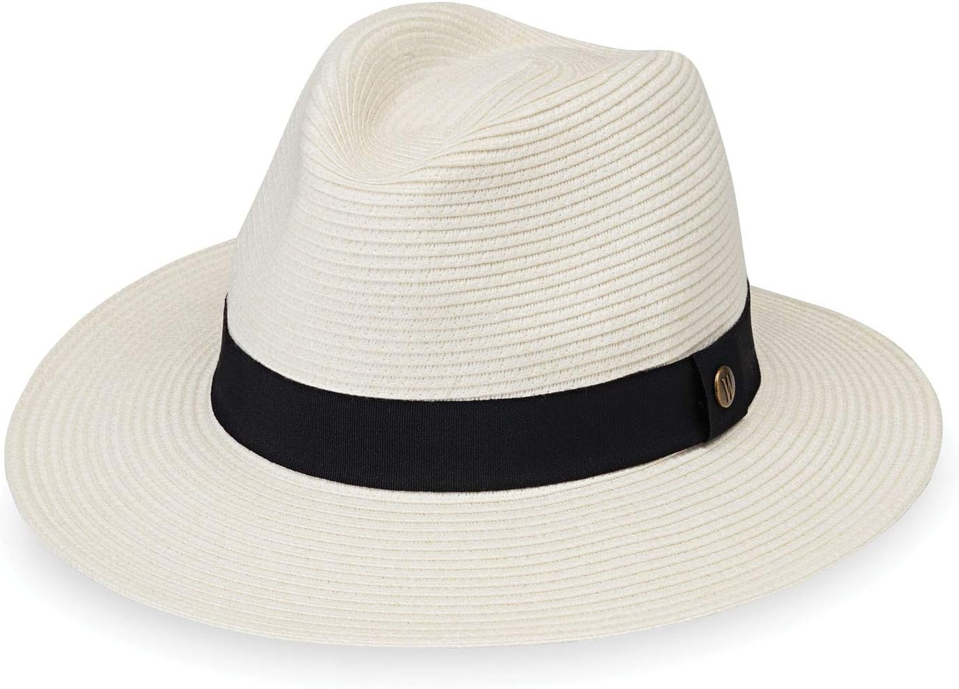 Wallaroo Hat Company Men’s Palm Beach Fedora – UPF 50+ UV Sun Protection, Wide Brim Sun Hat, Packable Design, Adjustable Size