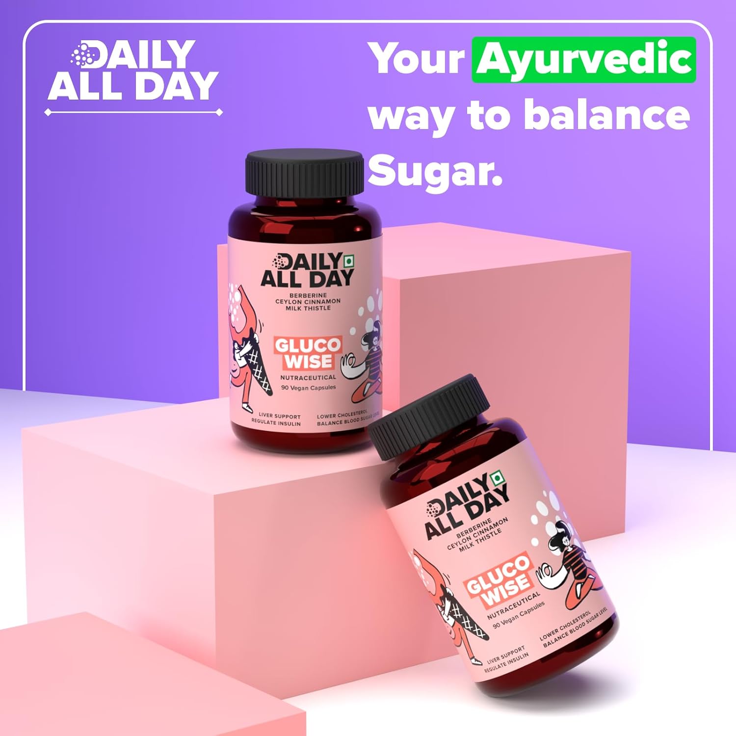 Berberine with Ceylon Cinnamon Supplements for Diabetes Care, Berberis Aristata, Milk Thistle, Ayurvedic Support Blood Sugar Monitor