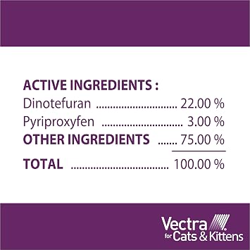 Vectra for Cats Flea Treatment & Prevention for Large Cats (Over 9 lbs.) 6-Month Supply | No Prescription Required, Easy to Apply Topical Flea Prevention, Quick Drying