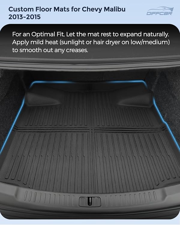 Floor Mats for Chevy Malibu: 2013 2014 2015 Cargo Liner, 2016 Limited Only by DiffCar - Used condition - Image 5