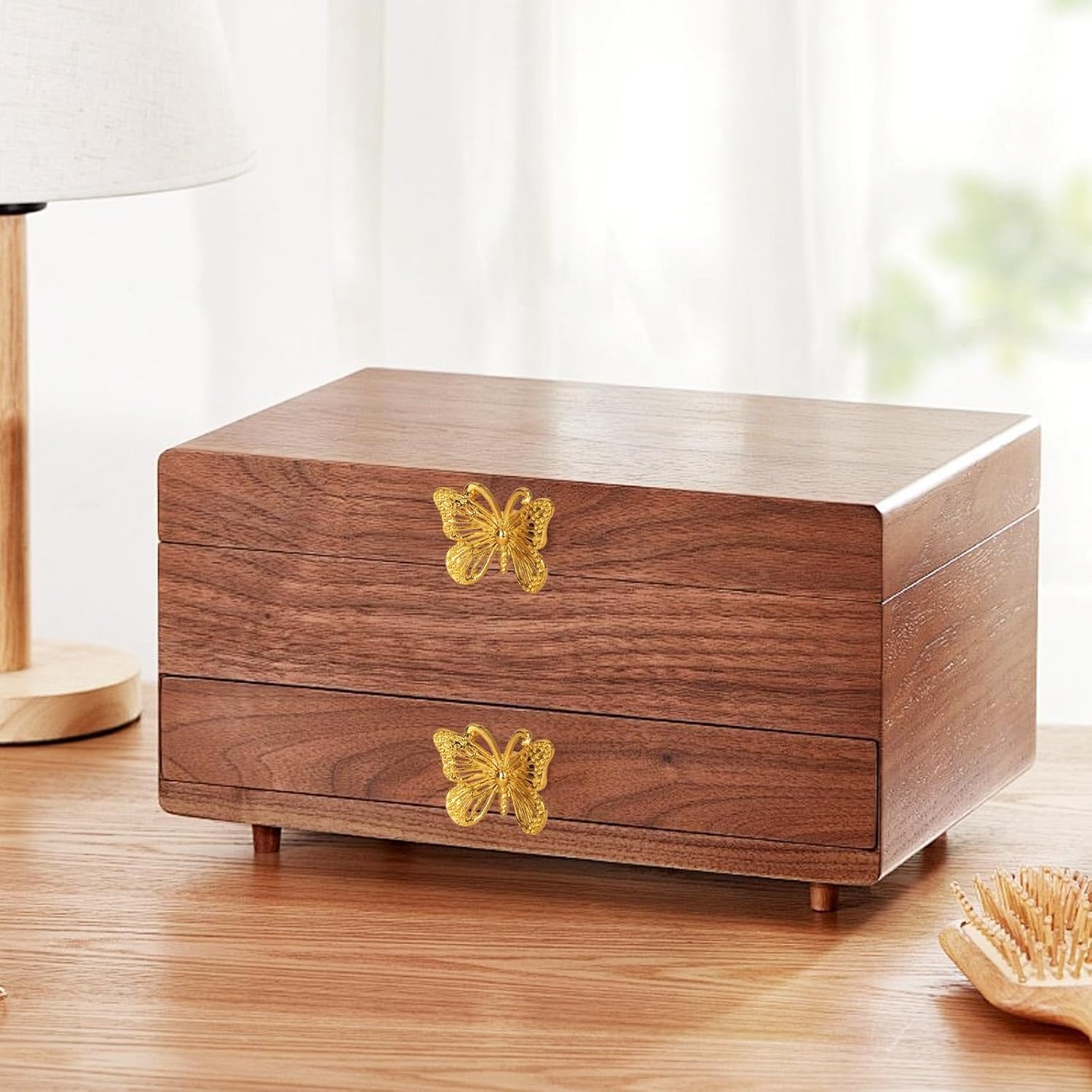 10 Pcs Mini Gold Butterfly Cabinet Knobs,Zinc Alloy Butterfly Shape Drawer Knobs,Cabinet Hardware,for Small Drawer Box