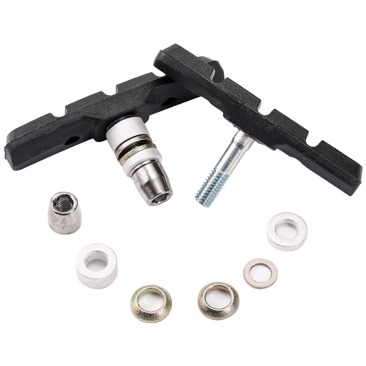 PATTINI FRENI BICI 55 70 mm FRENO BICICLETTA BRAKE BIKE TACCHETTI CITY