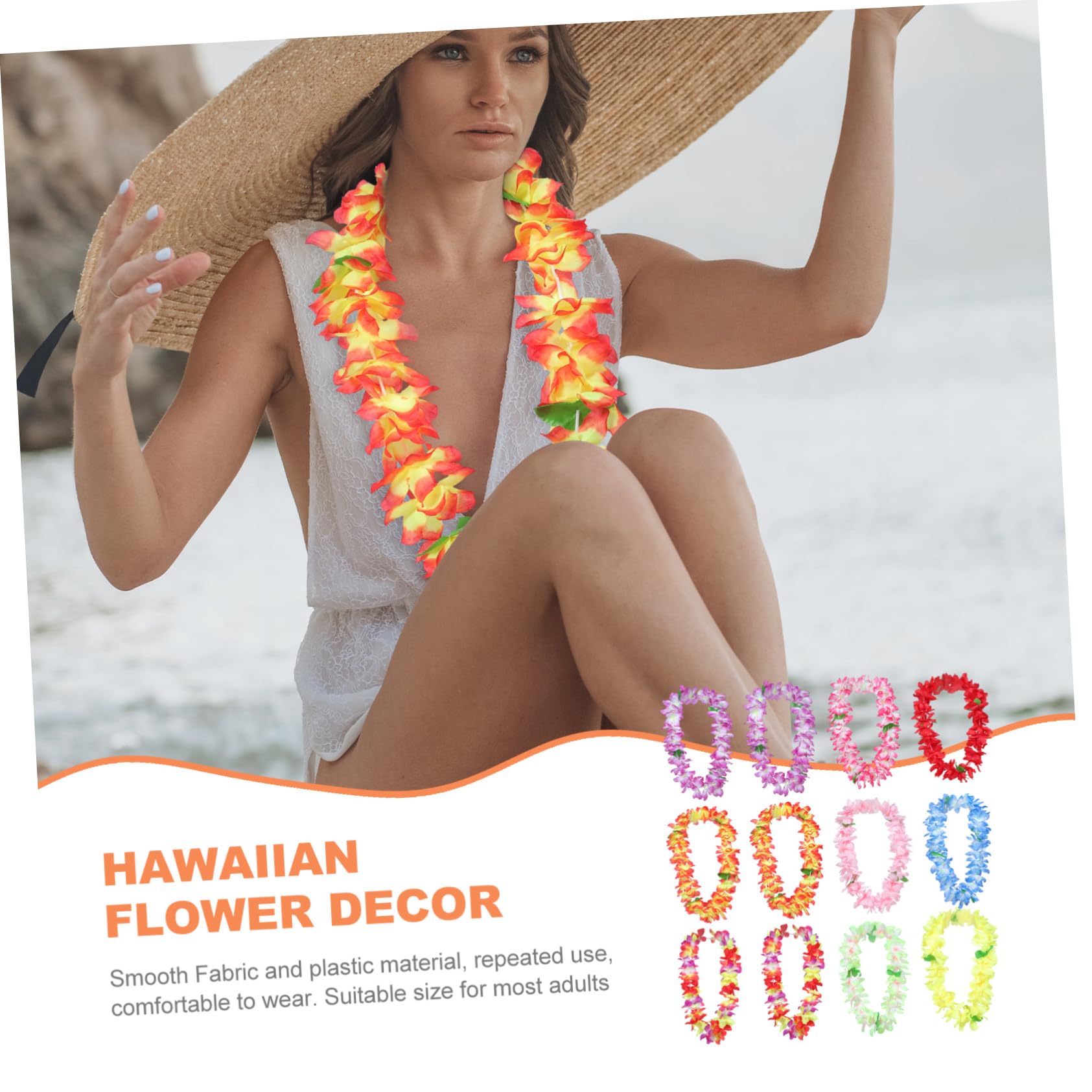 12pezzi Hawaiana Per Luau Decorazioni Per Estivi e Matrimonio Ghirlande Festive Per Adulti e
