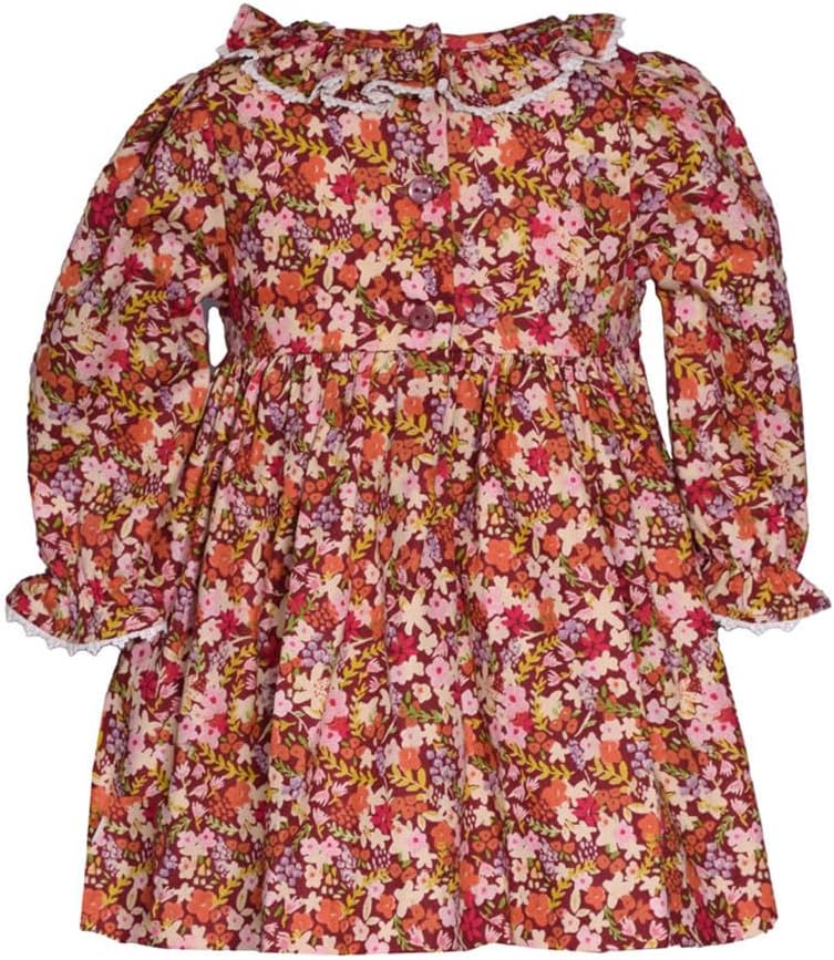 Bonnie Jean Thanksgiving Dress - Fall Autumn Harvest Smocked Dress for Baby Toddler and Little Girls