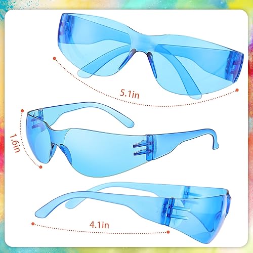 Miniatura 2 de Paquete de 24 gafas de seguridad para niños, resistentes a los arañazos, protección ocular antisalpicaduras, resistentes al viento, gafas